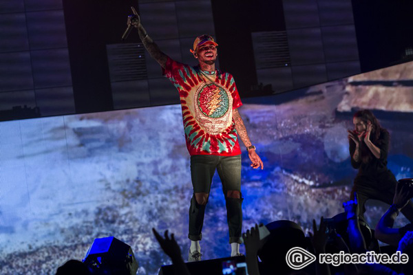 Clubsound mit viel Bass und Dancemoves - Chris Brown feiert eine große Party in der Frankfurter Festhalle 